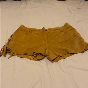 Suede shorts